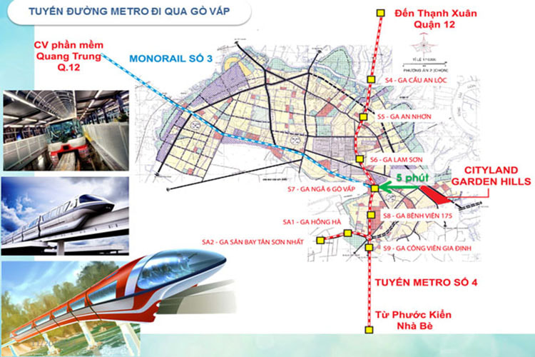 Vị trí Cityland Center Hills — bản đồ