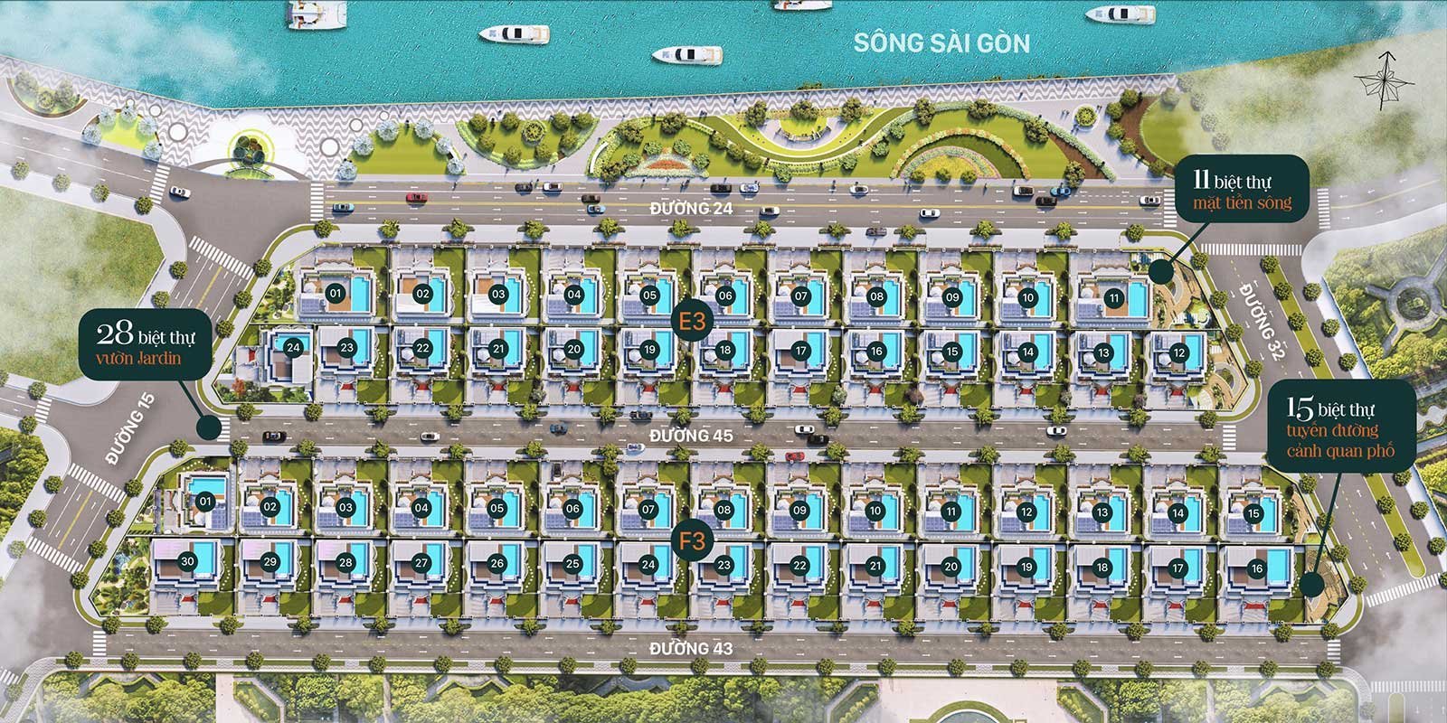 Bản đồ vị trí Jardin Villas Vạn Phúc