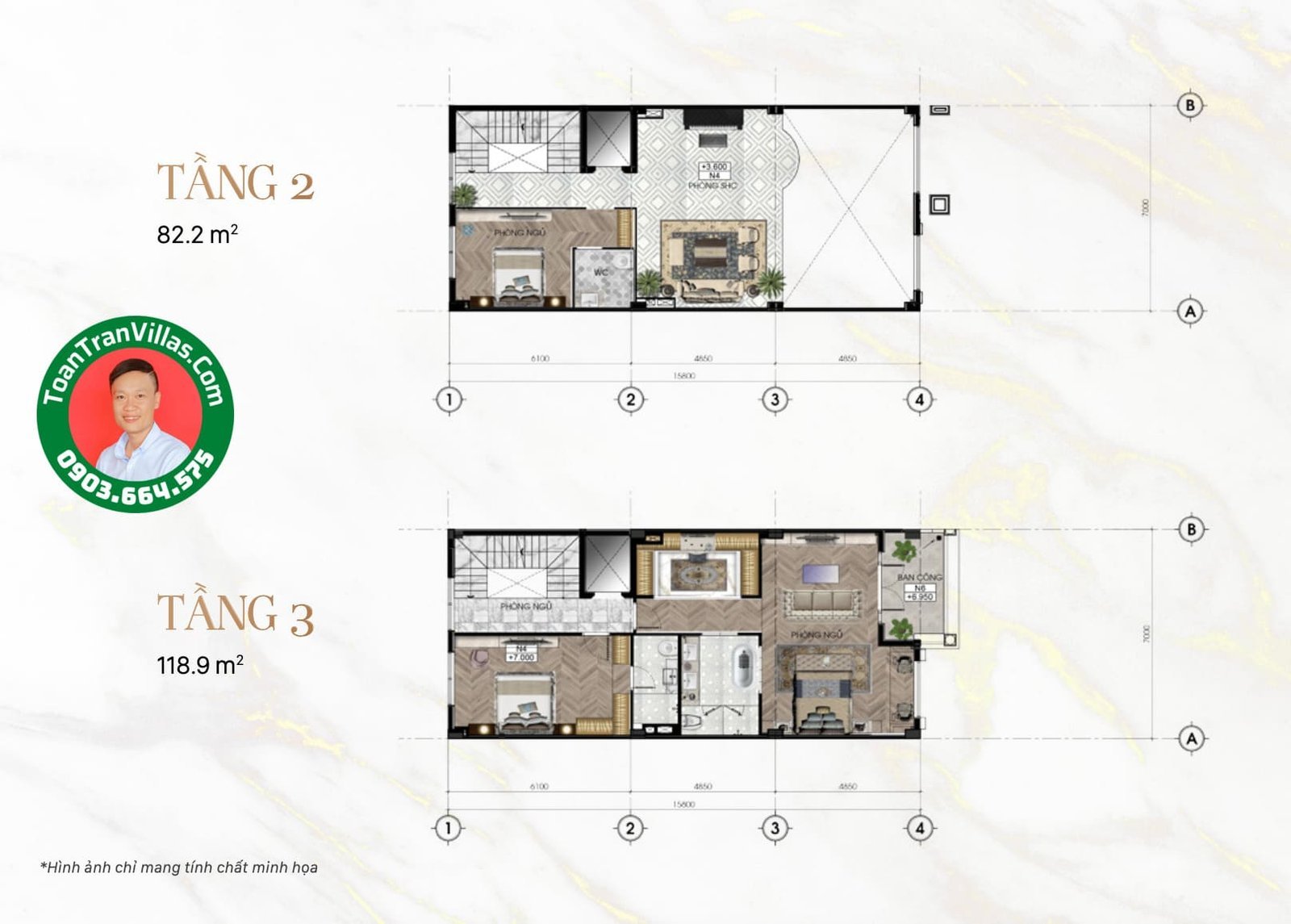 Shop villas 9×23 m Sunlake Villas Vạn Phúc