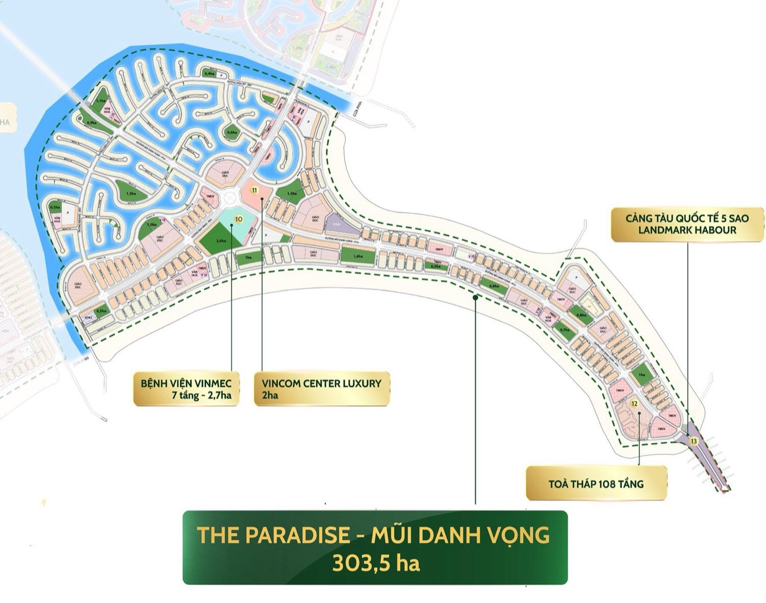 Bản đồ vị trí The Paradise — Mũi Danh Vọng