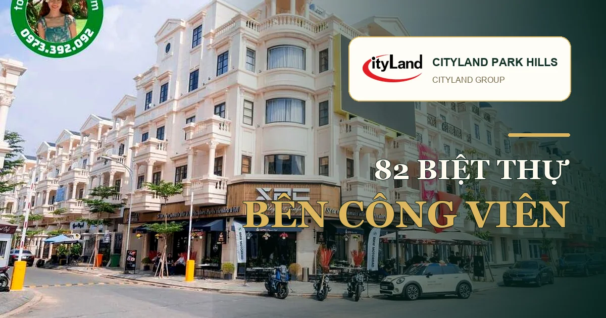 Cityland Park Hills, 82 biệt thự bên công viên